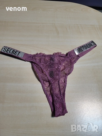 Прашки Victoria's Secret сатенени, дантелени и леопардови, снимка 9 - Бельо - 52638066