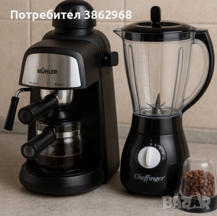 еспресо машина MUHLER и блендер , снимка 2 - Кафемашини - 52488619