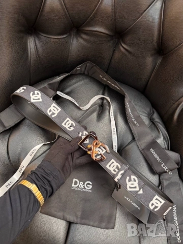 колани от естествена кожа с кутия, сертификат и торбичка dolce gabbana , снимка 7 - Колани - 51924882