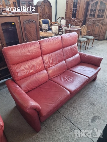 К-т Дивани Естествена Кожа 2-ка и 3-ка-внос от Германия!, снимка 4 - Дивани и мека мебел - 51766636
