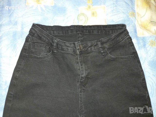 Черни дънки на SHEIN  №L  40/42, снимка 2 - Дънки - 40052479