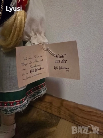 Порцеланова кукла Heidi, снимка 3 - Антикварни и старинни предмети - 52794702