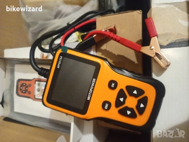 MOTOPOWER MP0515A 12V 100-2000 CCA Тестер за автомобилни акумулатори НОВ, снимка 4 - Други инструменти - 51684608