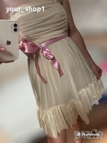 Дамски елегантни къси рокли с тюл , снимка 2 - Рокли - 41751675