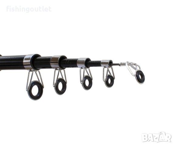 Риболовен комплект за плувка с 2.40м телескоп, макара и корда, снимка 3 - Въдици - 42248371