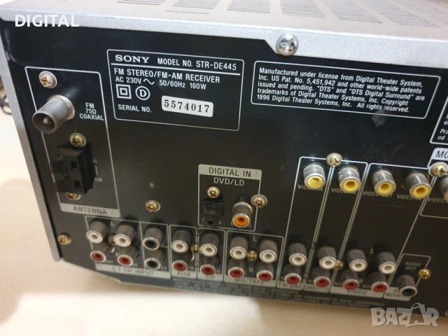Ресийвър SONY STR-DE445, снимка 3 - Ресийвъри, усилватели, смесителни пултове - 53275173