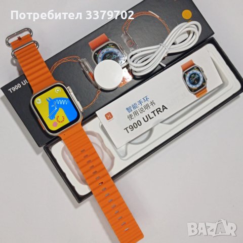 Смарт часовник T900 Ultra,Разговори , 380mAh , спортен , нотификации, снимка 4 - Смарт часовници - 41017406