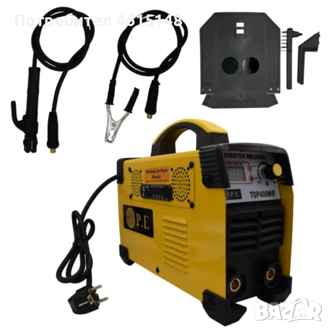 Инверторен електрожен P.E TOP400WiF (MMA-400) – 400A, с радио, Bluetooth и USB, снимка 6 - Други инструменти - 51964762