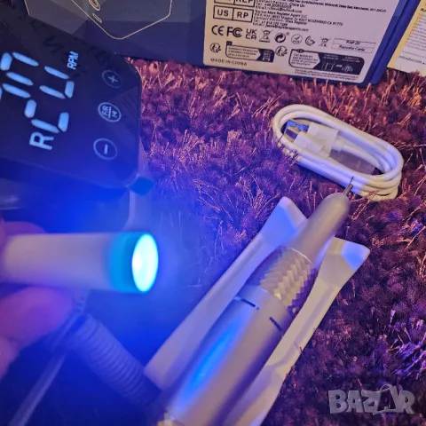 Професионална електрическа пила за маникюр, геллак, снимка 5 - Продукти за маникюр - 50136682