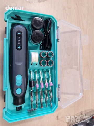 BlueMars 4V безжичен ротационен мултифункционален инструмент, 5 скорости, 101 аксесоара, снимка 9 - Други инструменти - 51190543