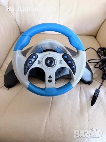 Mad Catz MC2 MicroCon волан + педали + игра подарък (PS2) – Перфектно състояние, снимка 8 - Аксесоари - 52745658