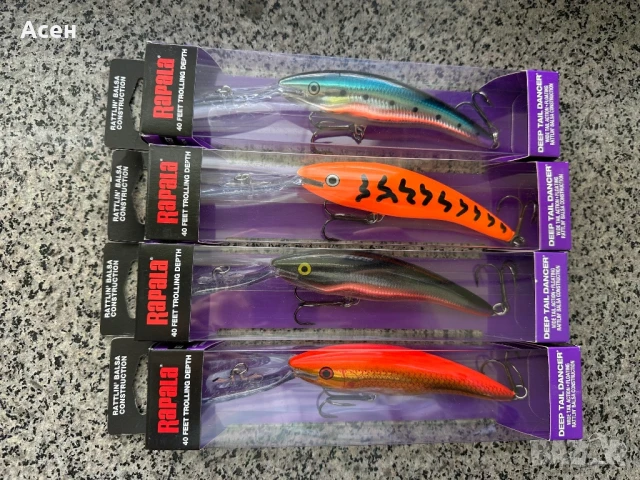 Воблери Rapala Deep Tail  Dancer 11 и 13, снимка 2 - Такъми - 50469823