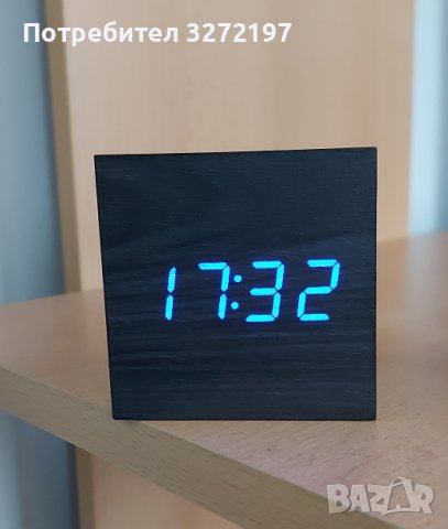 Светещ цифров дървен LED многофункционален настолен USB/AAA електронен часовник, снимка 16 - Други - 40934283