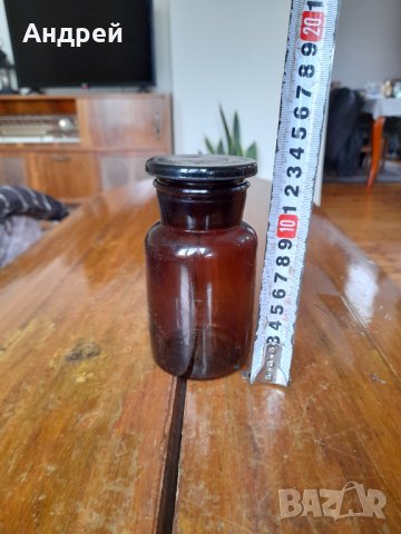 Старо аптекарско шише,бурканче #3, снимка 2 - Други ценни предмети - 38639902