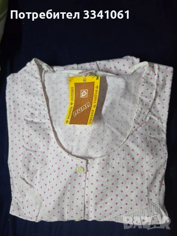 Памучна нощница с къс ръкав, снимка 4 - Нощници - 53389092