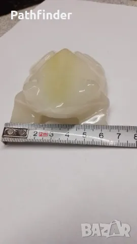 Фигура жаба от мраморен оникс, снимка 7 - Статуетки - 47968126