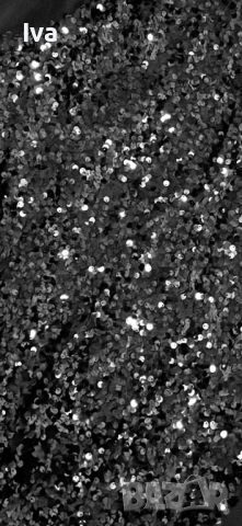 Черна парти рокля със секси пайети и асиметричен ръкав – размери, снимка 2 - Рокли - 52447832