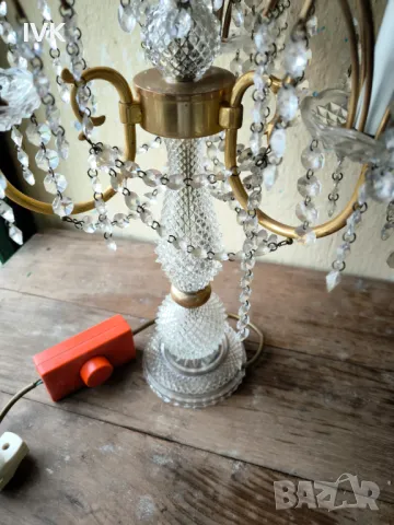 Кристална настолна лампа , снимка 7 - Антикварни и старинни предмети - 49966637