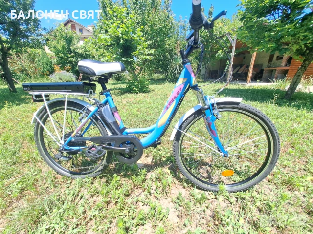 ПРОМОЦИЯ, Нов 250w, 36v e-Bike Електрически Велосипед STARLET SPRINT 24 цола 6+5 скорости