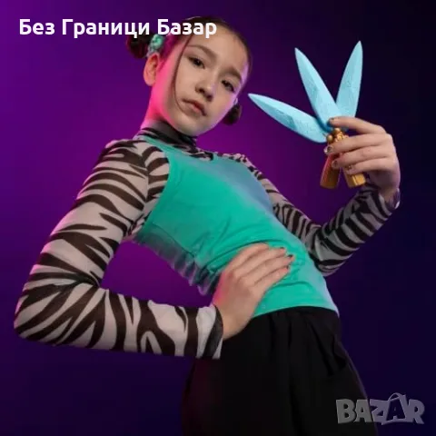 Нов KPop Demon Hunters Zoey Spirit Blades Nerf комплект 3 остриета за деца, снимка 5 - Други - 56041354