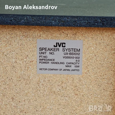 Тонколони JVC UX-BS1012 - Качествени и компактни дървени колони, снимка 4 - Тонколони - 55943174