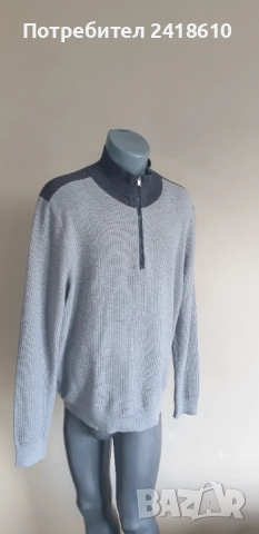 Hugo Boss Famoso Wool / Cotton  Half Zip Jumper Mens Size XL НОВО!ОРИГИНАЛ! Мъжкa Жилетка  с 3/4 Цип, снимка 16 - Пуловери - 52614467