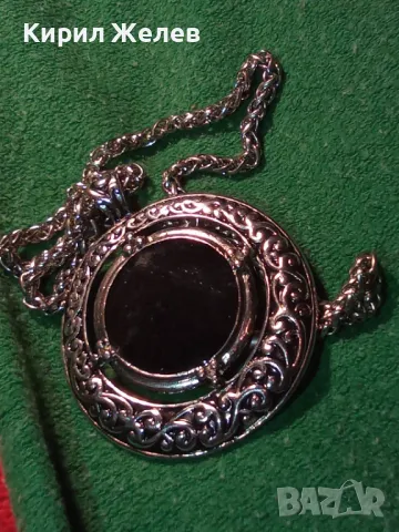 КРАСИВ СРЕБРИСТ ВИНТИДЖ АРТ МЕДАЛЬОН с ВЕРИЖКА НЕРЪЖДАЕМА СТОМАНА ПОДХОДЯЩА и За КЮСТЕК 47072, снимка 13 - Колиета, медальони, синджири - 46801136
