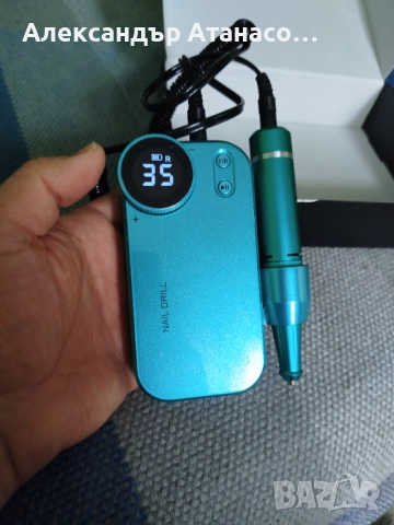 Акумулаторна електрическа пила за нокти, без накрайници, снимка 5 - Педикюр и маникюр - 52110476