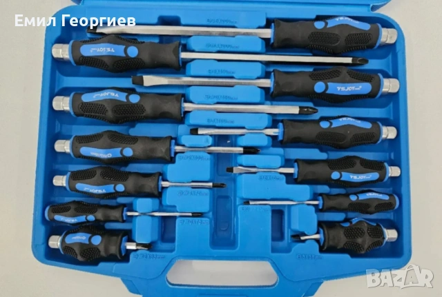 Комплект ударни отвертки 12 броя