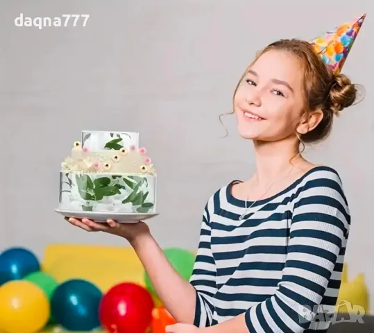 Прозрачни ефектни  поставки за торта, снимка 7 - Форми - 50345323