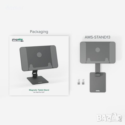 Магнитна стойка MagSafe за таблет iPad Pro 12.9, (AMS-STAND13), снимка 6 - Таблети - 44433629