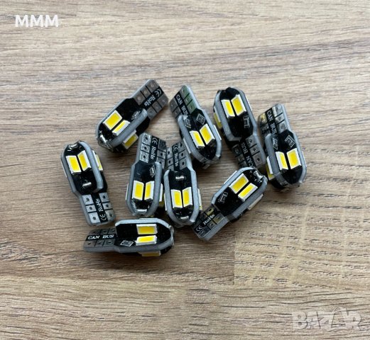 Лед крушки LED T10 CANBUS W5W canbus white,red,amber, снимка 8 - Аксесоари и консумативи - 39205481
