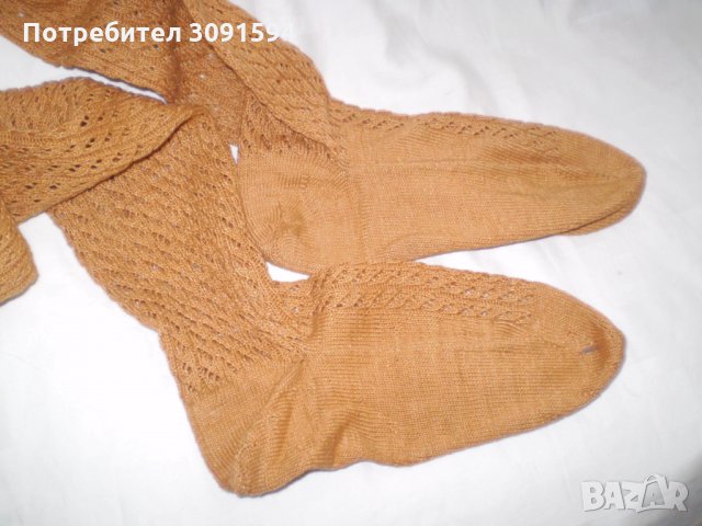 Ретро плетени памучни  дамски чорапи, снимка 6 - Дамски чорапи - 34417443