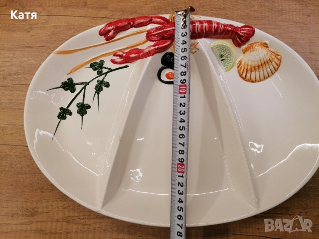 Керамично плато , снимка 3 - Чинии - 52434209