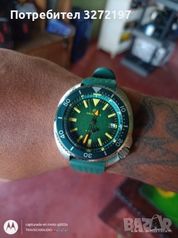 PARNSPRE автоматичен часовник за гмуркане, 300 M, стъкло сапфир, японски мехнизъм NH35A, снимка 16 - Мъжки - 40692719