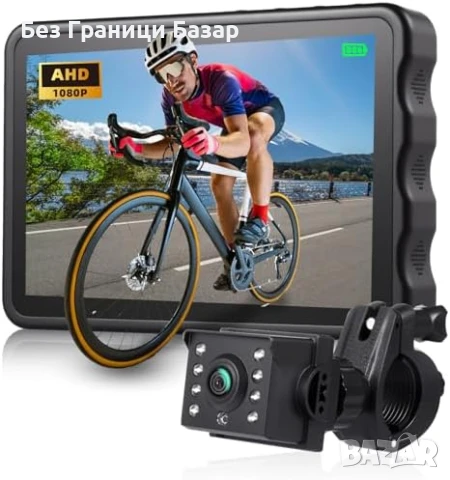 Нова Задна камера за колело 130°, 1080P, водоустойчива, 10000mAh батерия, снимка 1