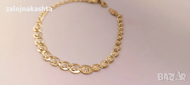 Нова-Златна гривна-2,90гр/14кр, снимка 5 - Гривни - 52732662