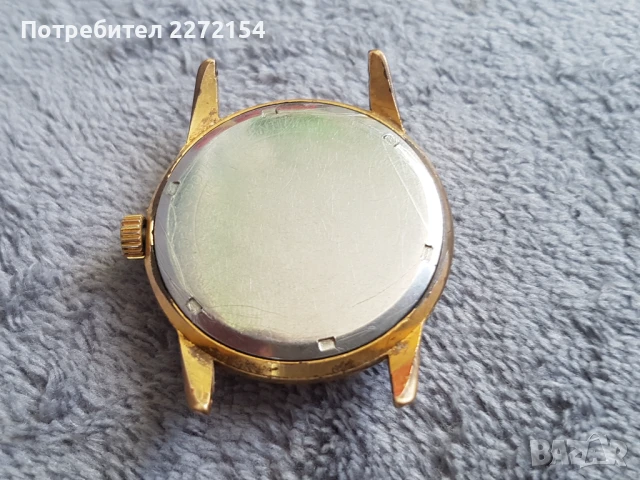 Мъжки часовник с позлата , снимка 2 - Антикварни и старинни предмети - 51118439