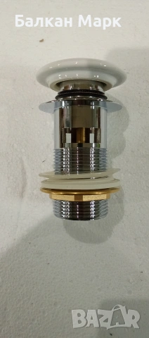 Бяла керамична тапа „Клик-Клак“ за мивка, умивалник – CERSANIT