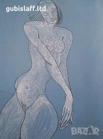Картина, голо тяло, подпис "Динка", 1990-те г.