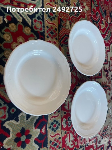 Чинии IKEA ново бели дълбоки 3 бр, снимка 3 - Чинии - 43330769