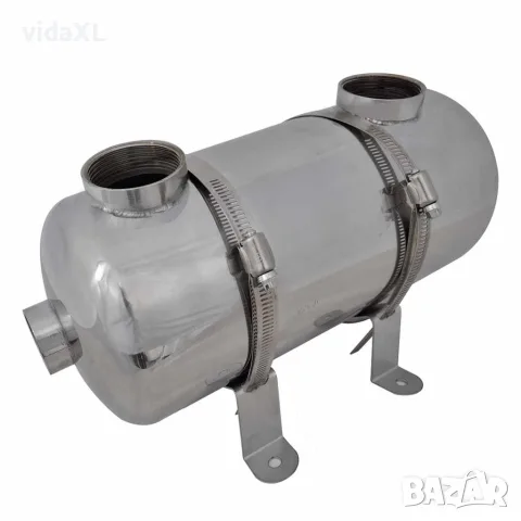vidaXL Топлообменник за басейн 355 x 134 мм 40 kW