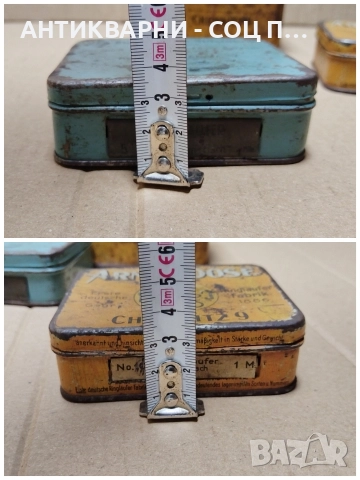 Комплект 3 Броя Стари Немски Метални Кутийки. , снимка 12 - Антикварни и старинни предмети - 52992221