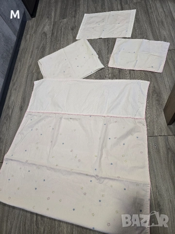 Голям ЛОТ от 4 комплекта за легло за матрак - 60/120 + 2бр чаршафа с ластик + подарък - бяла калъфка, снимка 10 - Спално бельо и завивки - 53266217