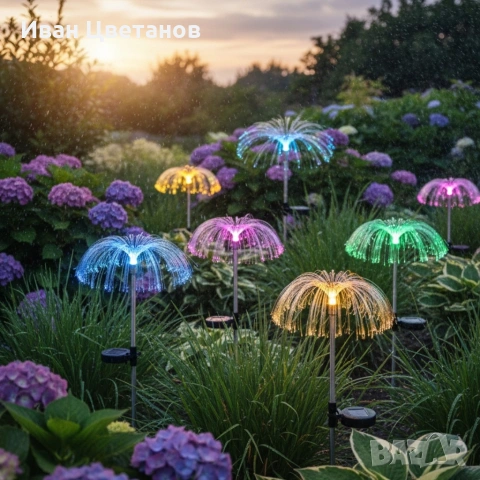 Комплект соларни лампи за градина