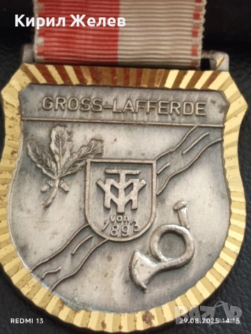 Медал Германия GROSS - LAFFERDE рядък за КОЛЕКЦИЯ ДЕКОРАЦИЯ 19054, снимка 5 - Антикварни и старинни предмети - 51533927