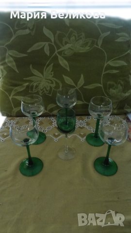 Чаши,цветно стъкло 5+1 брой, снимка 5 - Чаши - 41654463