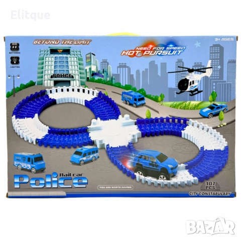 Полицейска писта 107 елемента – Забавление без край за малките герои, снимка 4 - Други - 52787188