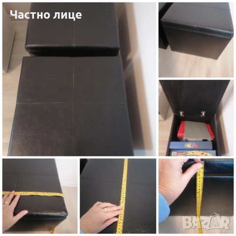 Намалени кожени табуретки , снимка 7 - Дивани и мека мебел - 53253362