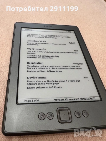 Четец Kindle 4gen, снимка 9 - Електронни четци - 53857436